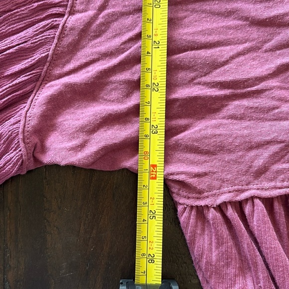 Free People Women's Pink Button-Front Tunic - Picture 7 of 7